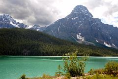 14-S Howse Peak, Mount Chephren In Summer From Icefields Parkway.jpg